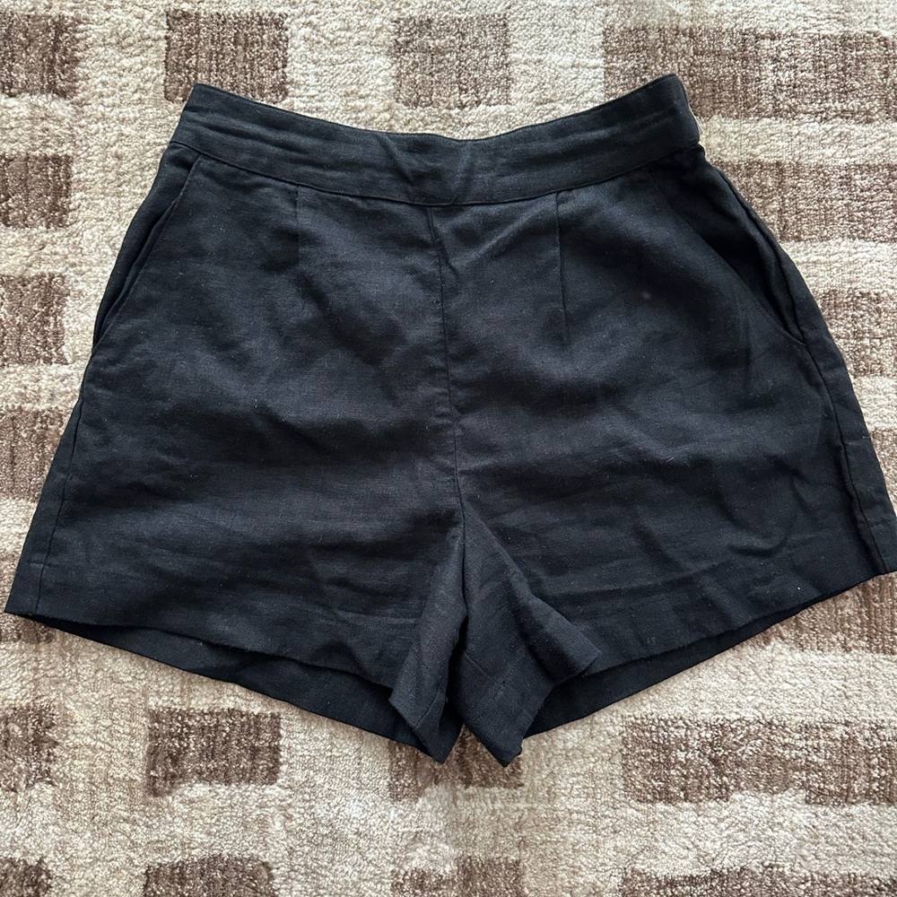 Abercrombie & Fitch Linen Shorts with Pockets